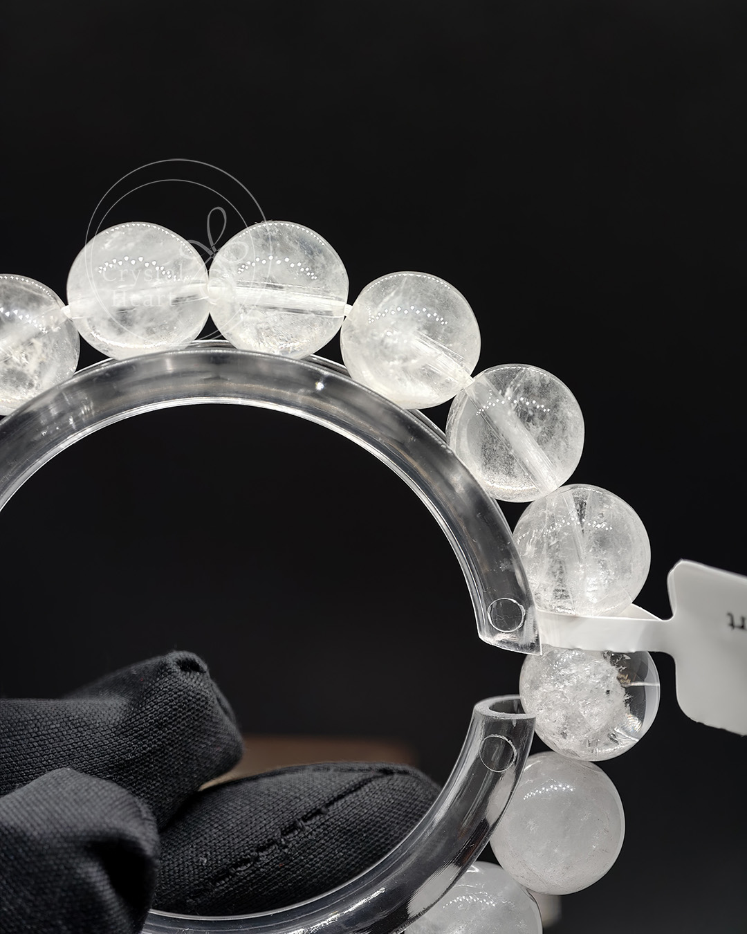 12mm 天然白幽靈水晶手串 17cm 手圍 PYL001
